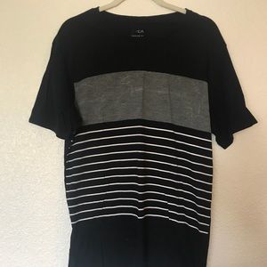 RVCA black striped t-shirt